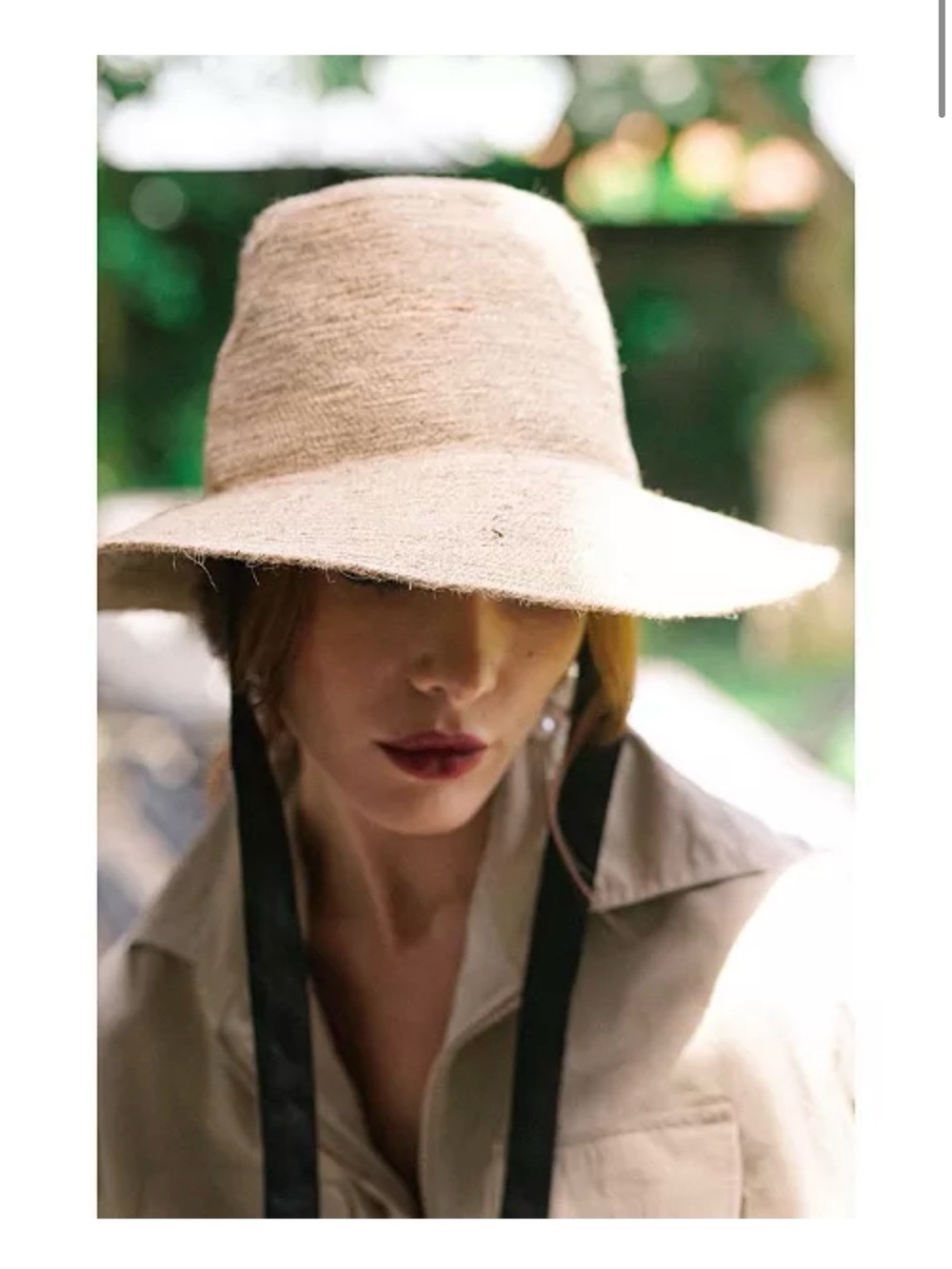 Women’s jute straw Hat - Burnt Sienna size medium - Picture 8 of 8